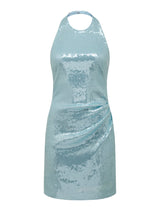 Tate Sequin Halter Mini Dress Forever New
