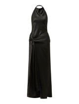 Abby Halter Satin Maxi Dress Forever New
