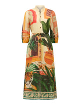 Arabella Printed Midi Dress Forever New