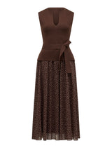 Catherine Woven Mix Knit Dress Forever New