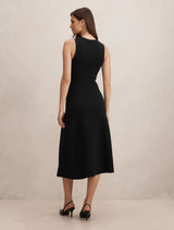 Lucienne Fit And Flare Knit Midi Dress Forever New