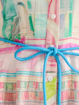 Abbey Printed Shirt Midi Dress