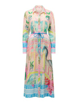 Abbey Printed Shirt Midi Dress Forever New