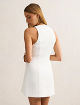 Alina Wrap Halter Mini Dress Forever New