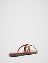 Brynn Toe Thong Trim Flat Sandal Forever New