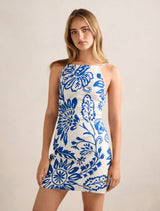 Letty Stretch Linen Mini Dress Forever New