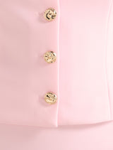 Tilly Button Detail Halter Top