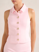 Tilly Button Detail Halter Top