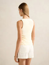 Brynn Beaded Keyhole Top