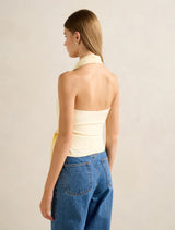 Gianna Wrap Halter Top Forever New