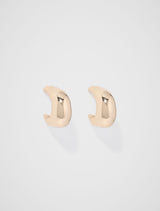 Signature Julia Organic Thick Hoop Earrings