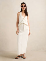 Frankie Denim Halter Top Forever New