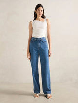 Fleur Asymm Neck Tank Top Forever New