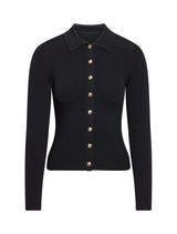 Selina Ribbed Knit Polo Top Forever New