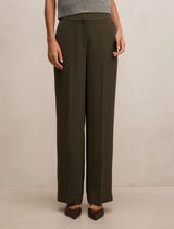 Dani Straight Leg Pants Olive A Forever New