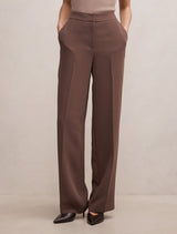 Dani Straight Leg Pants Choc Martini Suit Forever New