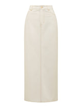 Beatrice Denim Column Skirt Forever New