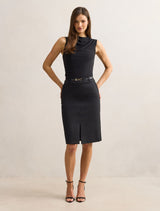 Lucy Belted Pencil Skirt Forever New