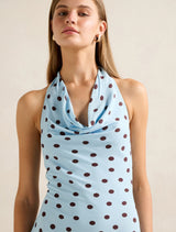 Carter Cowl Neck Midi Dress Forever New