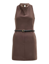 Delaney Cowl Neck Mini Dress Forever New