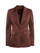 Solana Satin Single Breasted Blazer Forever New