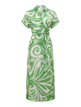 Hilary Belted Linen Midi Dress Forever New