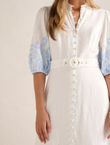 Esther Embroidered Midi Dress Forever New