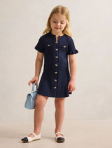 Violet Stitch Interest Girls Mini Dress Forever New