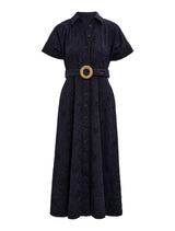 Valeria Petite Broderie Midi Dress