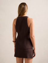 Carly Button Waistcoat Forever New