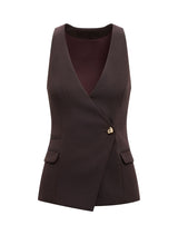Carly Button Waistcoat Forever New