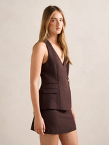 Carly Button Waistcoat Forever New