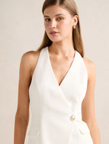 Carly Button Waistcoat Forever New