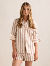 Raven Striped Cotton Shirt Stripe Co-Ord Forever New