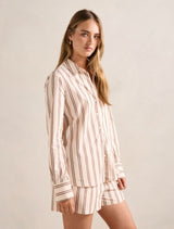 Raven Striped Cotton Shirt Forever New