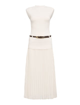 Lorelei Woven Mixed Midi Dress Forever New