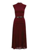 Lorelei Woven Mixed Midi Dress Forever New