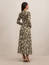 Georgia Long Sleeve Mesh Midi Dress Forever New