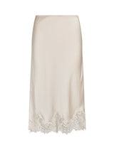 Liana Lace Satin Midi Skirt Forever New