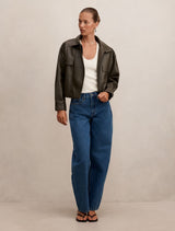 Angela Oversized Pu Bomber Forever New