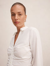 Ainsley Gathered Shirt Forever New