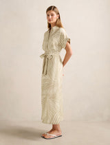 Hilary Belted Linen Midi Dress Forever New