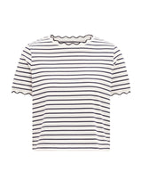 Dolly Stripe Scallop T-Shirt