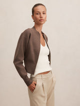 Hanna Zip Knit Jacket Forever New