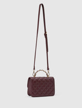 Azalea Quilt Metal Top Handle Bag