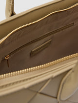 Amaya Weave Metal Handle Bag