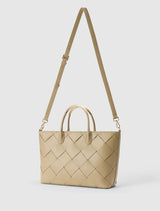 Amaya Weave Metal Handle Bag