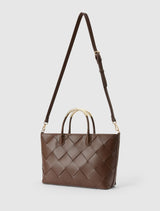 Amaya Weave Metal Handle Bag Forever New