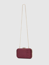 Savannah Satin Weave Hardcase Clutch
