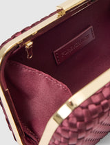 Savannah Satin Weave Hardcase Clutch